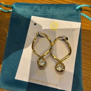 Jackie Mack Earrings.  NWT.   Brass and CV.  $108 Retail.  Never Worn.